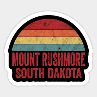 Vintage Mount Rushmore South Dakota Sticker